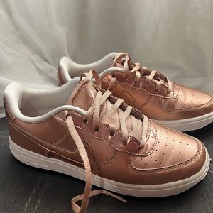Rose Gold Nike Air Force 1